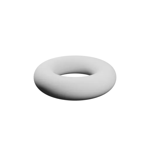O-ring STL 3D file ID 3 × CS 1.5 mm