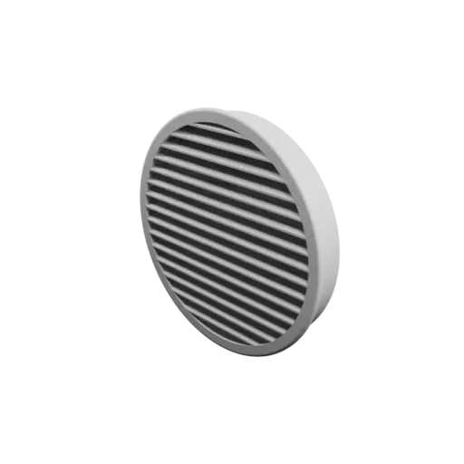 Round air vent STL 3D file ∅ 150 mm, slat angle: 30°