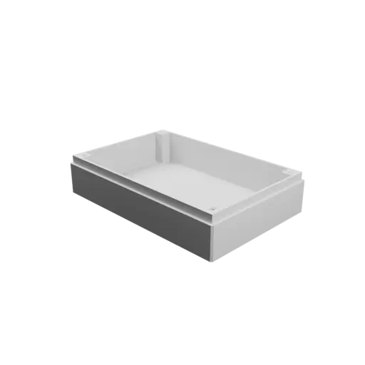 Enclosure with screw-mounted lid STL file: 120×80×35 mm