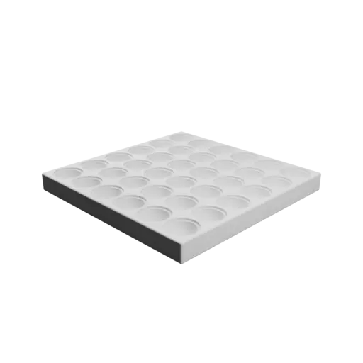 Color-coded compartment box STL file: 36 compartments of 14×14×7 mm
