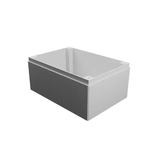 Enclosure with screw-mounted lid STL file: 100×70×50 mm