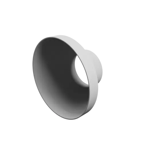 Tube adapter STL file ⌀ 150–75 mm (Length: 80 mm)