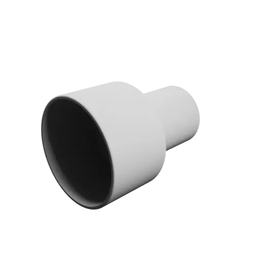 Tube adapter STL file ⌀ 66–41 mm (Length: 90 mm)