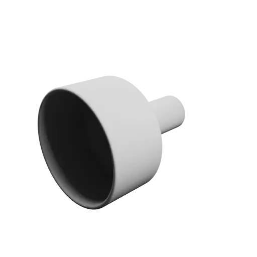 Tube adapter STL file ⌀ 60–20 mm (Length: 75 mm)