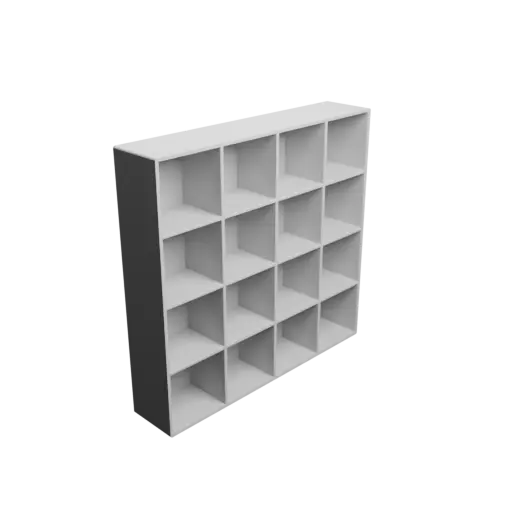 Small parts organizer with 16 drawers 50×50×40 mm STL file, thickness: 3 mm