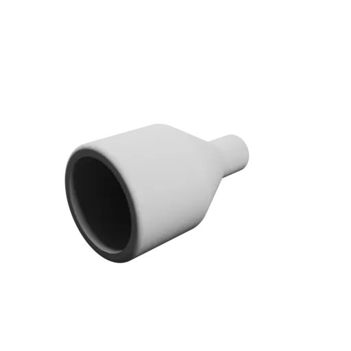 Tube adapter STL file ⌀ 26–10 mm (Length: 45 mm)