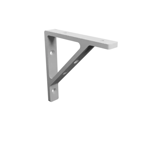 Corner bracket 100×100 mm STL 3D file, thickness 5 mm, hole diameter 5 mm