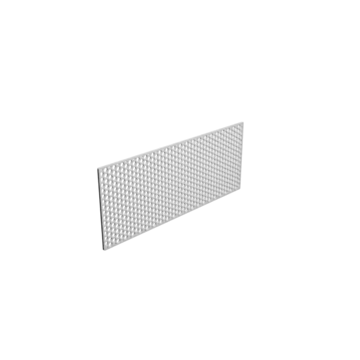 Honeycomb grille STL 3D file, 195x80mm, mesh: 4mm